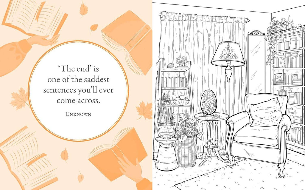Book Lover's Coloring Book